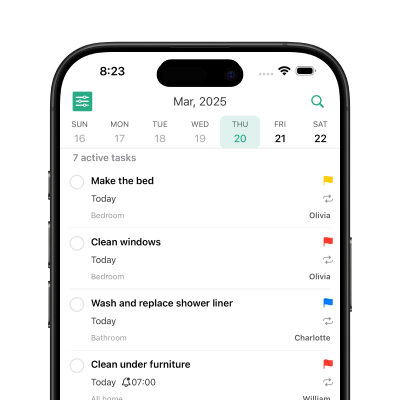 Customizable Chore Lists